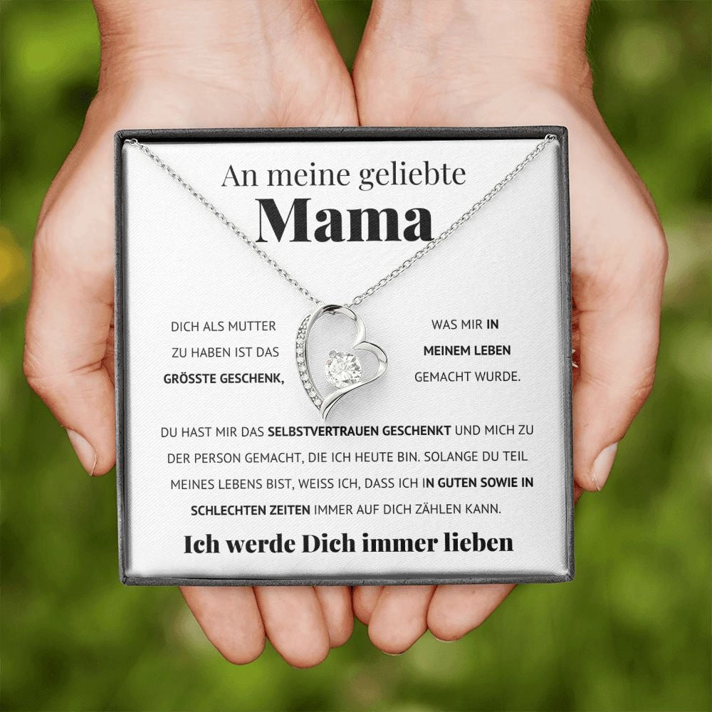 Ein Meine geliebte Mama-Geschenk mit Nachrichtenkarte 