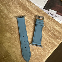 Vermilion Apple watch leather band