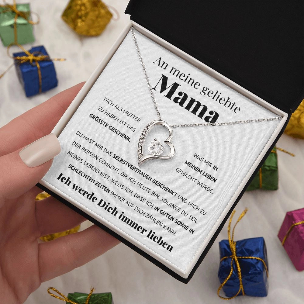 Ein Meine geliebte Mama-Geschenk mit Nachrichtenkarte 