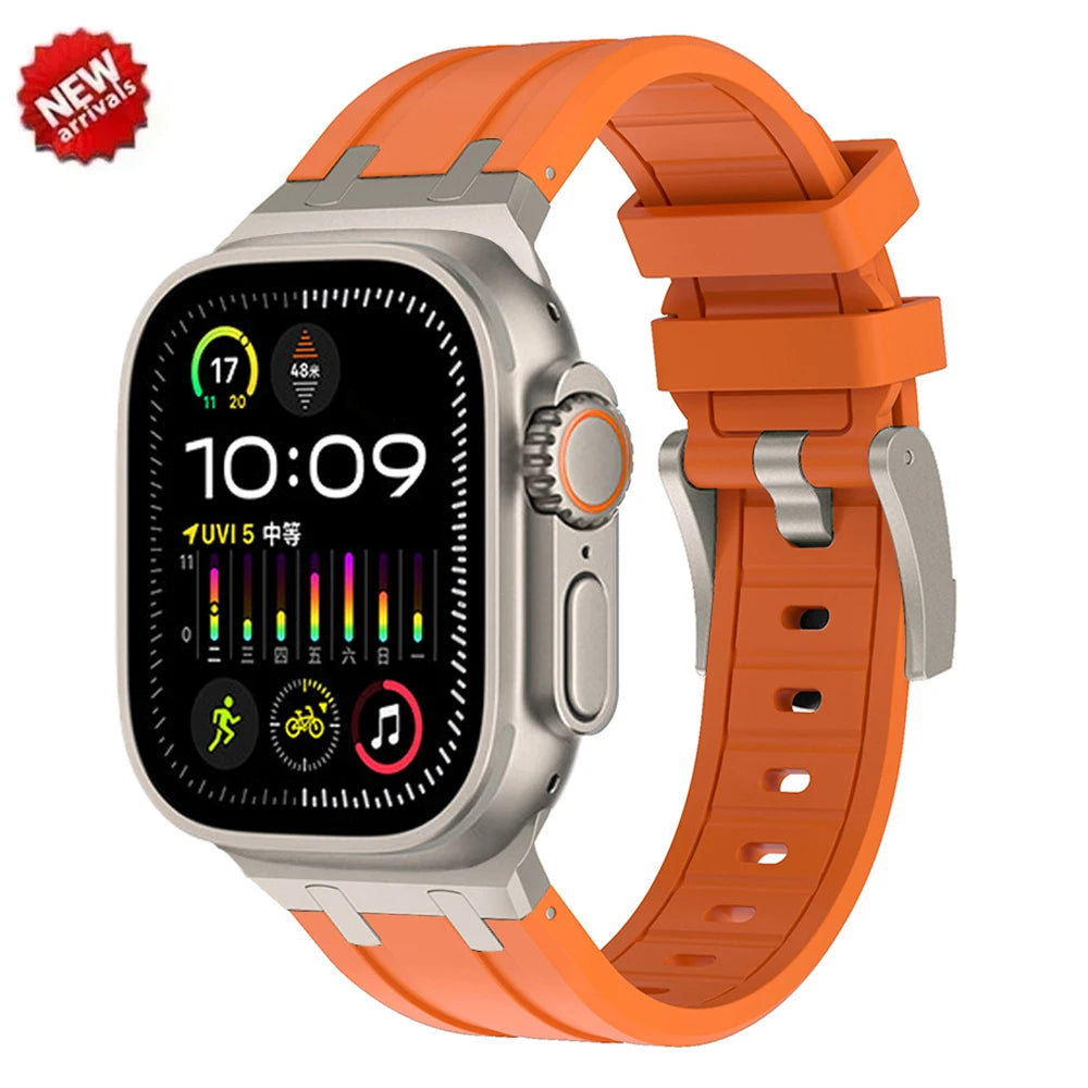 apple watch ultra silicone band by reliablebands
