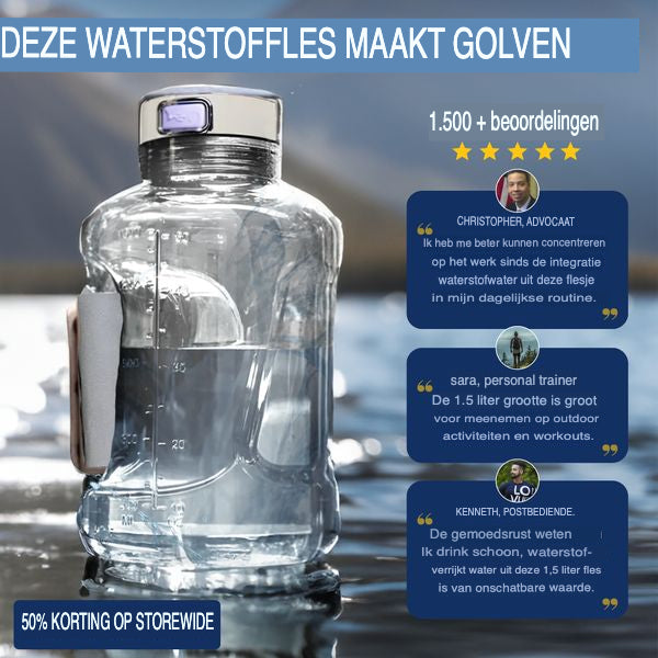 Wasserstoff-Wasserflasche