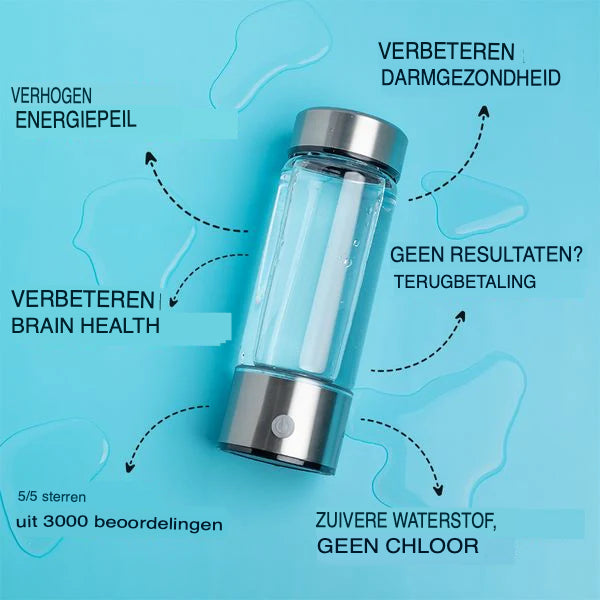 Wasserstoff-Wasserflasche