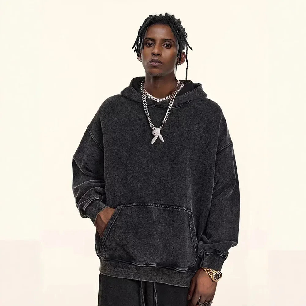 PUFF- Heavyweight Oversized Acid Wash Hoodie