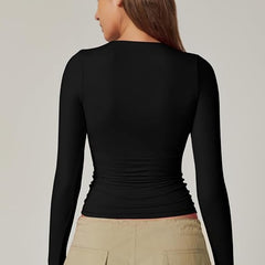 Long sleeves Casual Fall Top