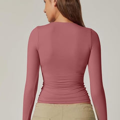 Long sleeves Casual Fall Top