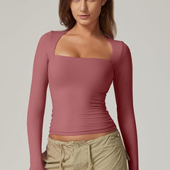 Long sleeves Casual Fall Top
