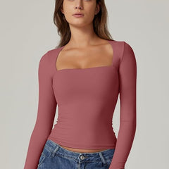 Long sleeves Casual Fall Top