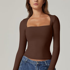 Long sleeves Casual Fall Top
