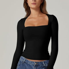 Long sleeves Casual Fall Top