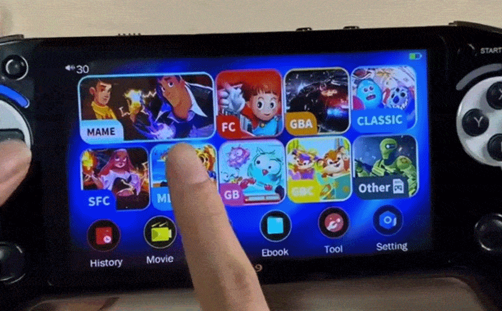 Retro Handheld Game Console Player