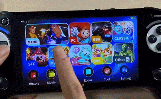 Retro Handheld Game Console Player