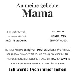 Ein Meine geliebte Mama-Geschenk mit Nachrichtenkarte 