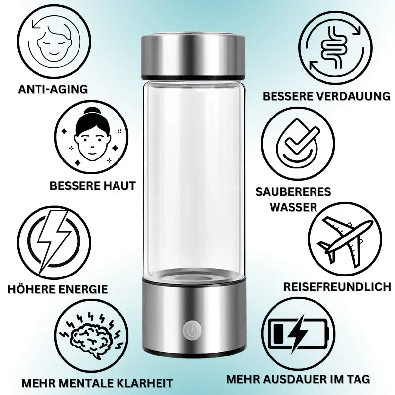 Wasserstoff-Wasserflasche
