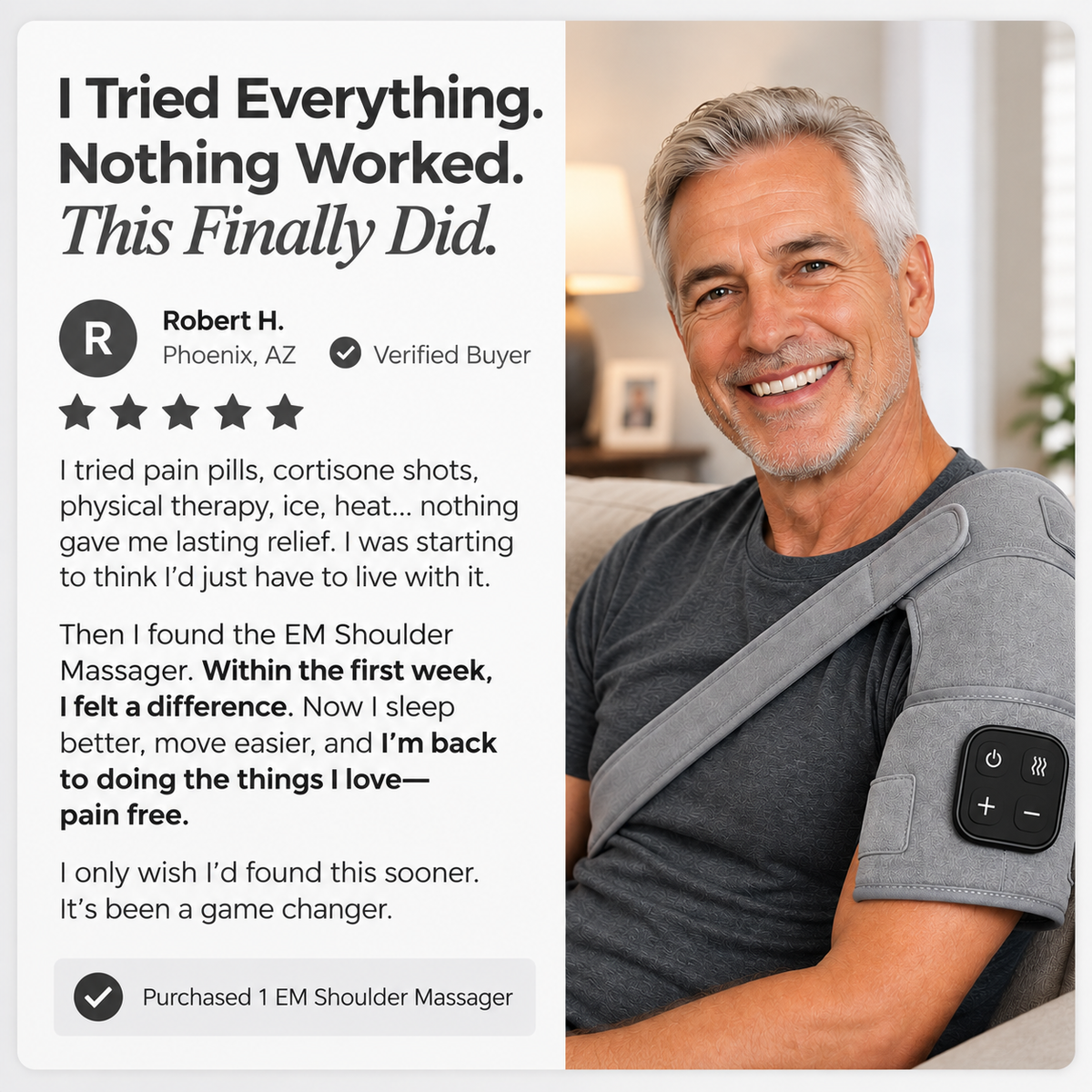 Fifteen Minutes To A Calmer Shoulder