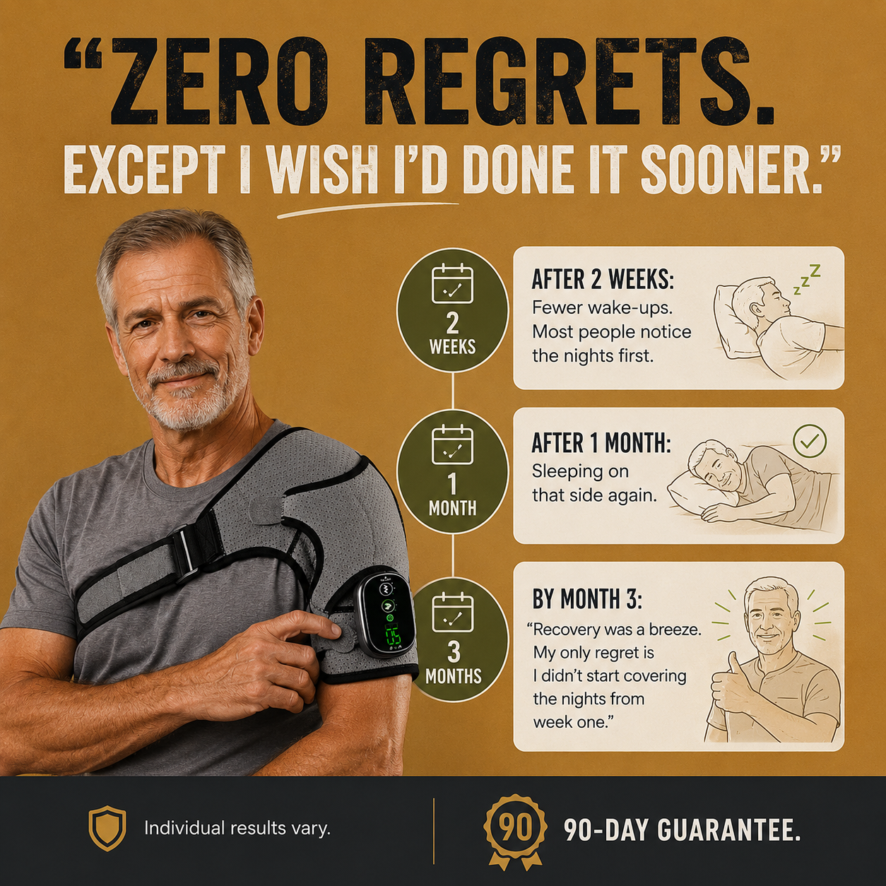 Reason #5You stop bracing before you move.There's a habit nobody tells you that you've developed.
