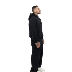 Rhinstone stars  black hoodie