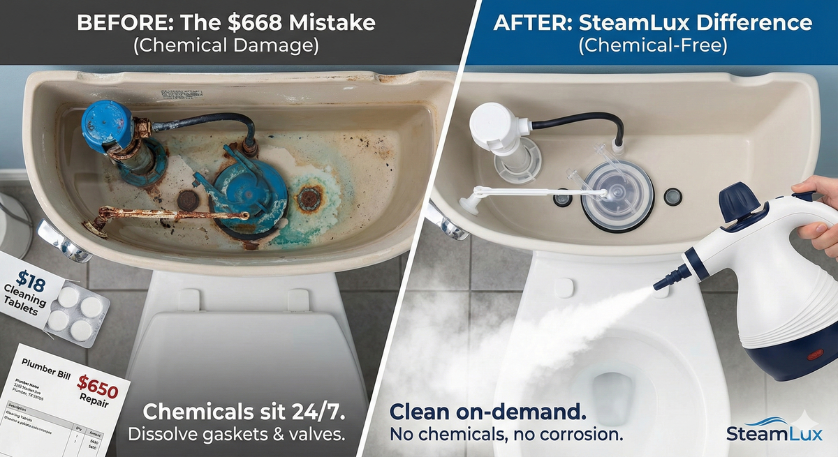✅ WAY #4: Toilet Tablets Corroded All Internal Parts