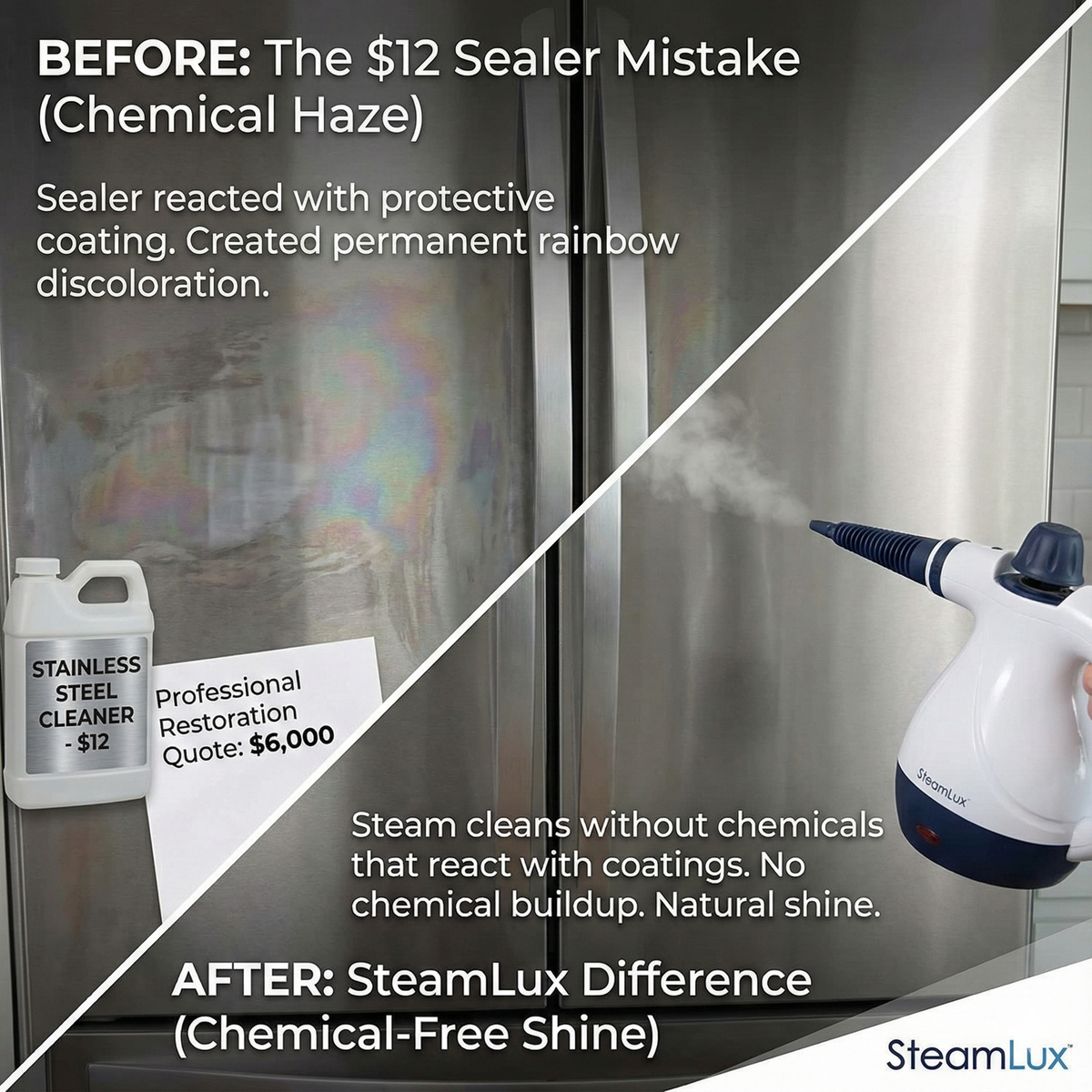 ✅ WAY #6: Stainless Steel Cleaner Stained Appliances