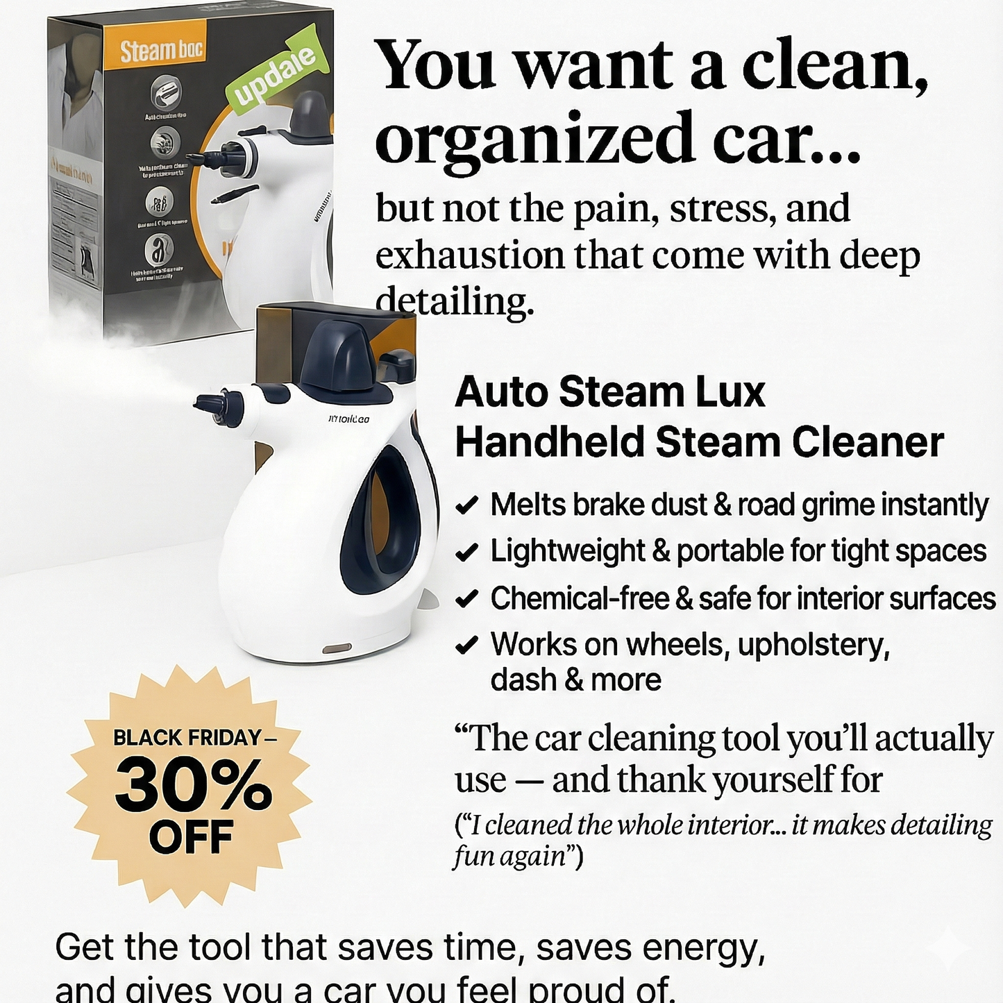 SteamLux Auto Spa- Save Up To 56% Today + 4 FREE Gifts