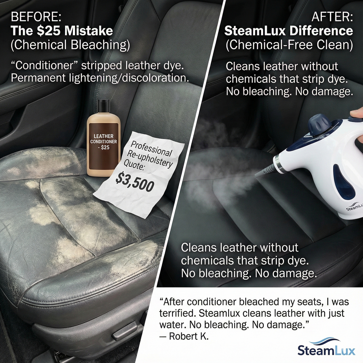 ✅ WAY #7: Leather Conditioner Bleached Car Seats