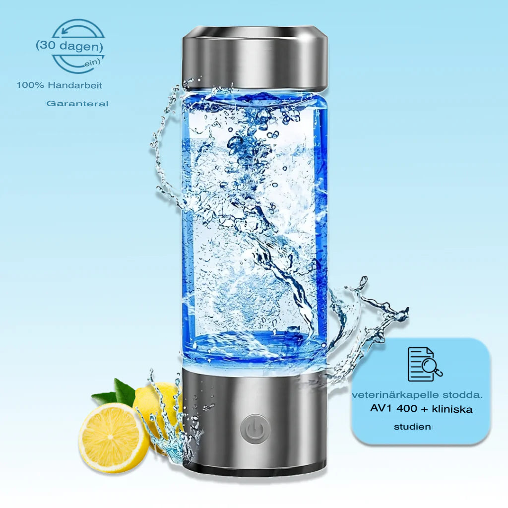 Wasserstoff-Wasserflasche