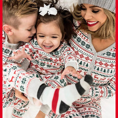 2024 Christmas Family Matching Pajamas New Year Xmas Father Mother Kids Baby Clothes Set Dad Mom And Daughter Son Pyjamas Outfit