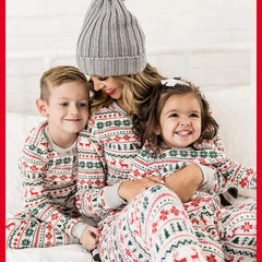 2024 Christmas Family Matching Pajamas New Year Xmas Father Mother Kids Baby Clothes Set Dad Mom And Daughter Son Pyjamas Outfit