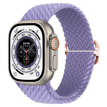 Braided Nylon Strap For Apple Watch Ultra 49mm|  Elastic watch band for iWatch ultra 8 7 SE 3 4 5 6 - Reliable Bands