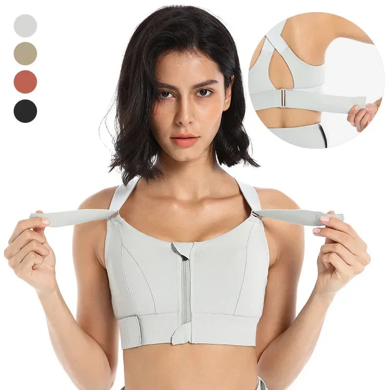 Zipper Sports Brassiere
