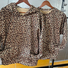 Leopard Print Hoodies Women