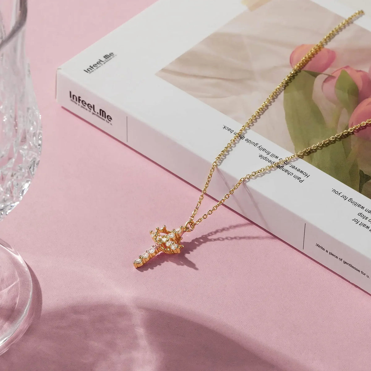 Crown Cross Necklace