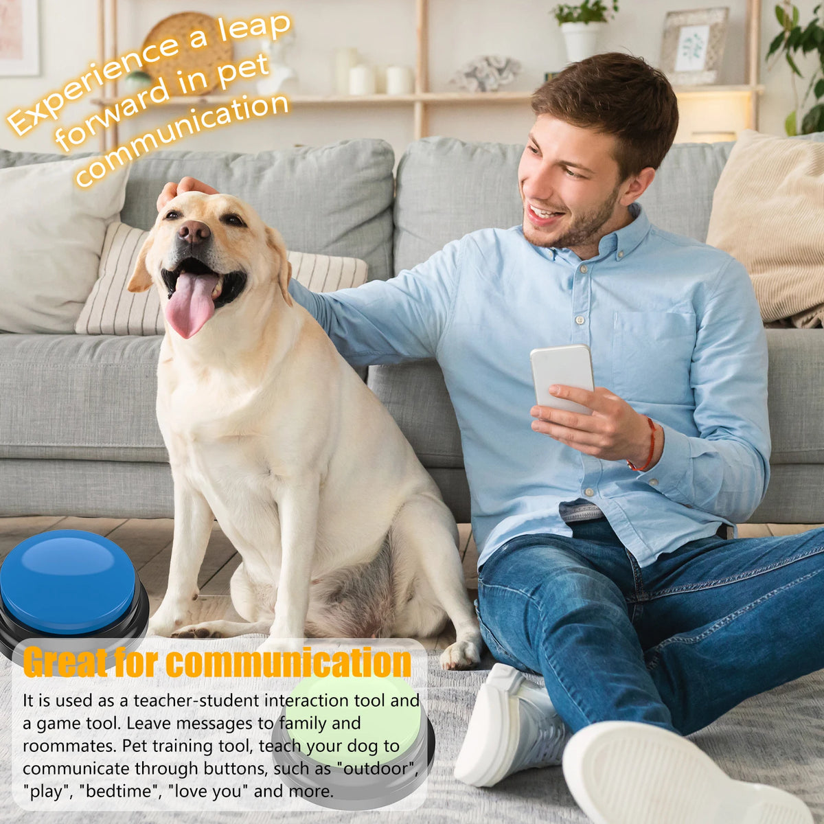 Recordable PET Training Buttons