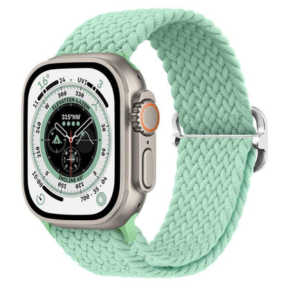 Braided Nylon Strap For Apple Watch Ultra 49mm|  Elastic watch band for iWatch ultra 8 7 SE 3 4 5 6 - Reliable Bands