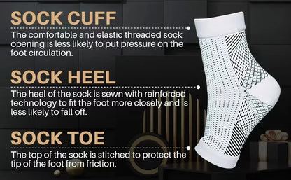 1pair Neuropathy socks,Ankle brace Socks and Tendonitis compression socks For Pain Relief,Ankle compression sleeve for swelling