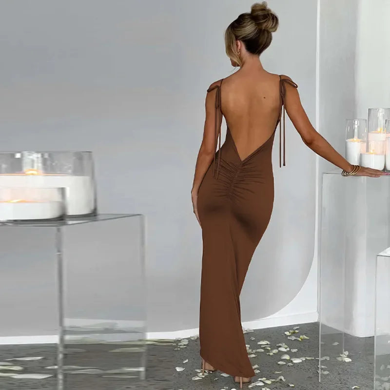 Backless shrink Dress