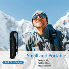 Motion Detection Back Clip Camera Pocket Video Recorder for Outdoor Sport Interview Class Meeting HD Micro Cam