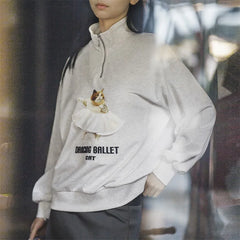 Maden tryckt ballet sweatshirt