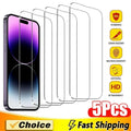 5Pcs Tempered Glass For iPhone