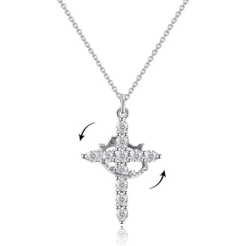 Crown Cross Necklace