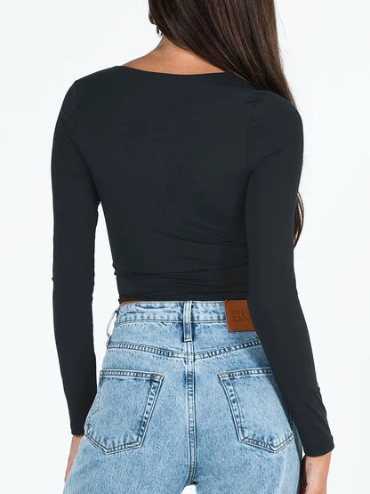 Long sleeves Casual Fall Top