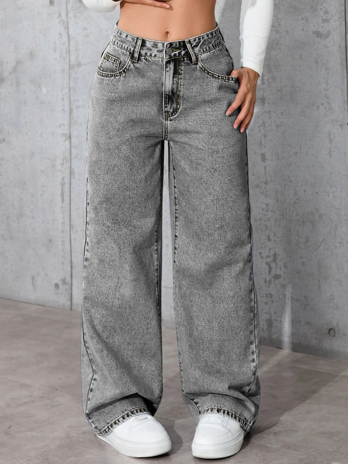 Front & Back Pockets Jeans