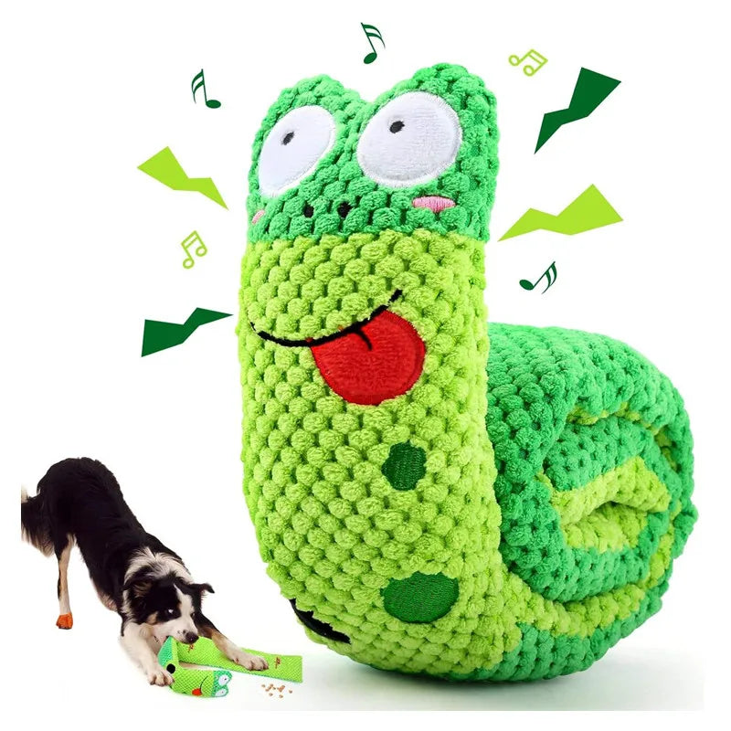 Hunde-Puzzle-Futterspender, interaktiver Plüsch-Sound, Quietschgeräusch 
