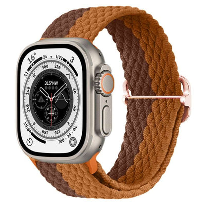 Braided Nylon Strap For Apple Watch Ultra 49mm|  Elastic watch band for iWatch ultra 8 7 SE 3 4 5 6 - Reliable Bands