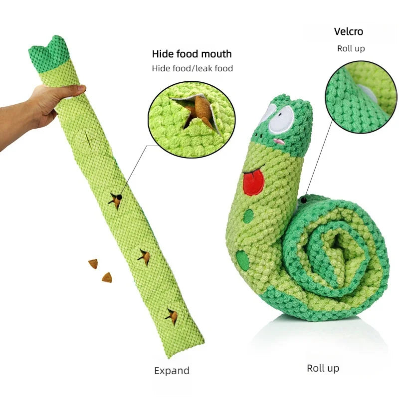 Hunde-Puzzle-Futterspender, interaktiver Plüsch-Sound, Quietschgeräusch 