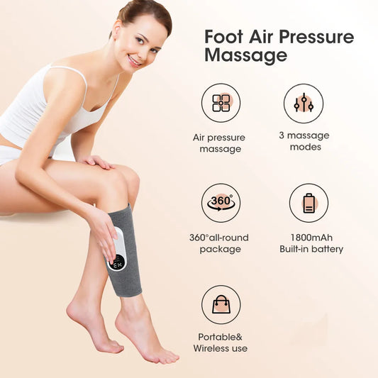 Heated Air Compression Leg Massager