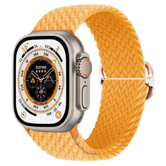 Braided Nylon Strap For Apple Watch Ultra 49mm|  Elastic watch band for iWatch ultra 8 7 SE 3 4 5 6 - Reliable Bands