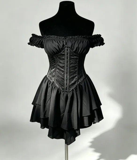Ruffle Short Sleeve Dresses