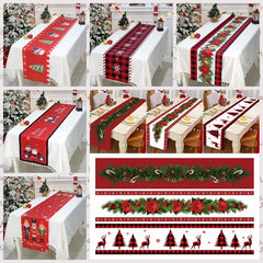 Jul bordsduk Merry Christmas bordsdekoration för hemmet 2024 duk xmas ornament Navidad Natal nyårsgåva 2025