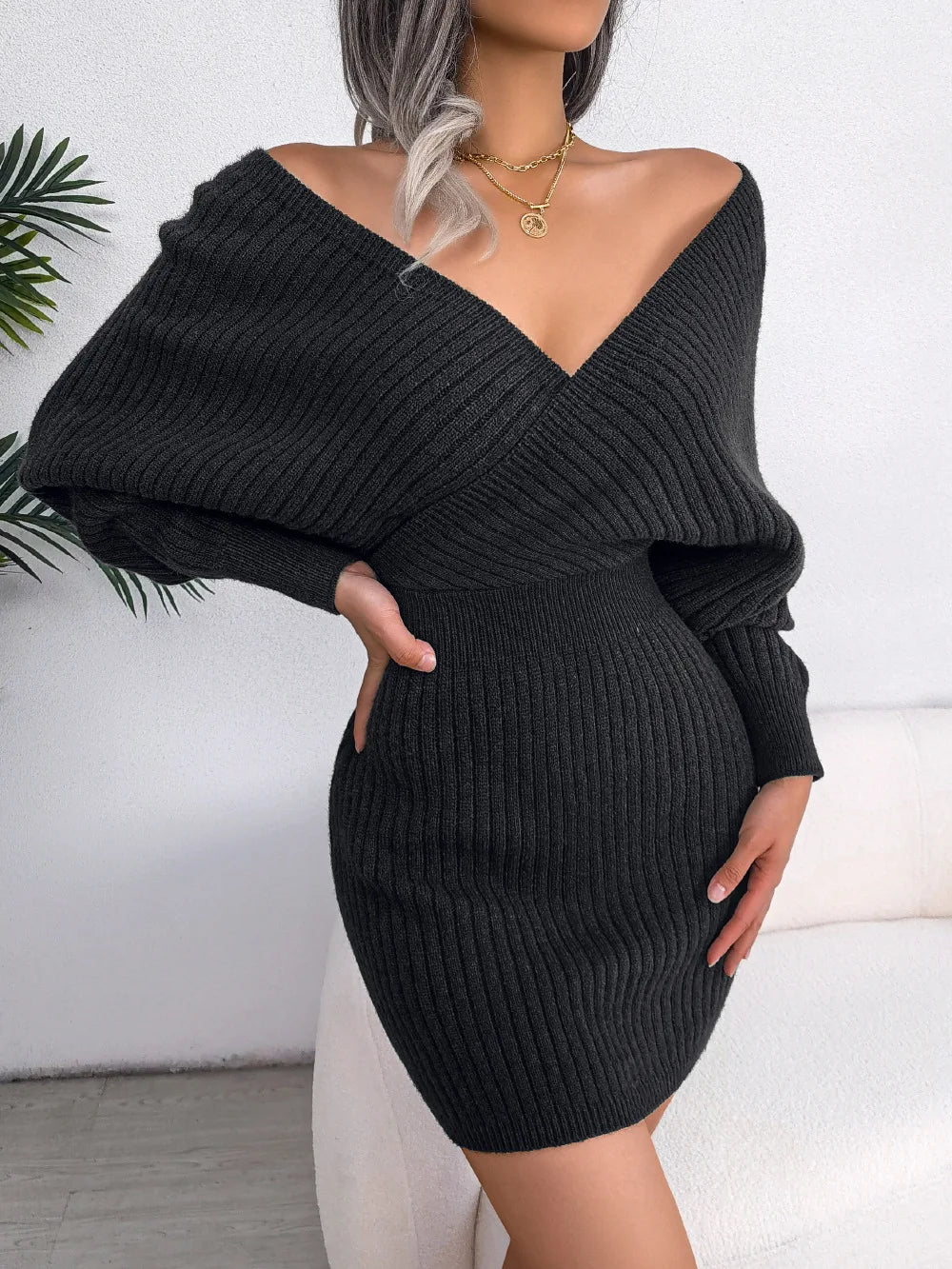Winter Strickkleid