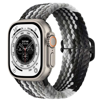 Braided Nylon Strap For Apple Watch Ultra 49mm|  Elastic watch band for iWatch ultra 8 7 SE 3 4 5 6 - Reliable Bands